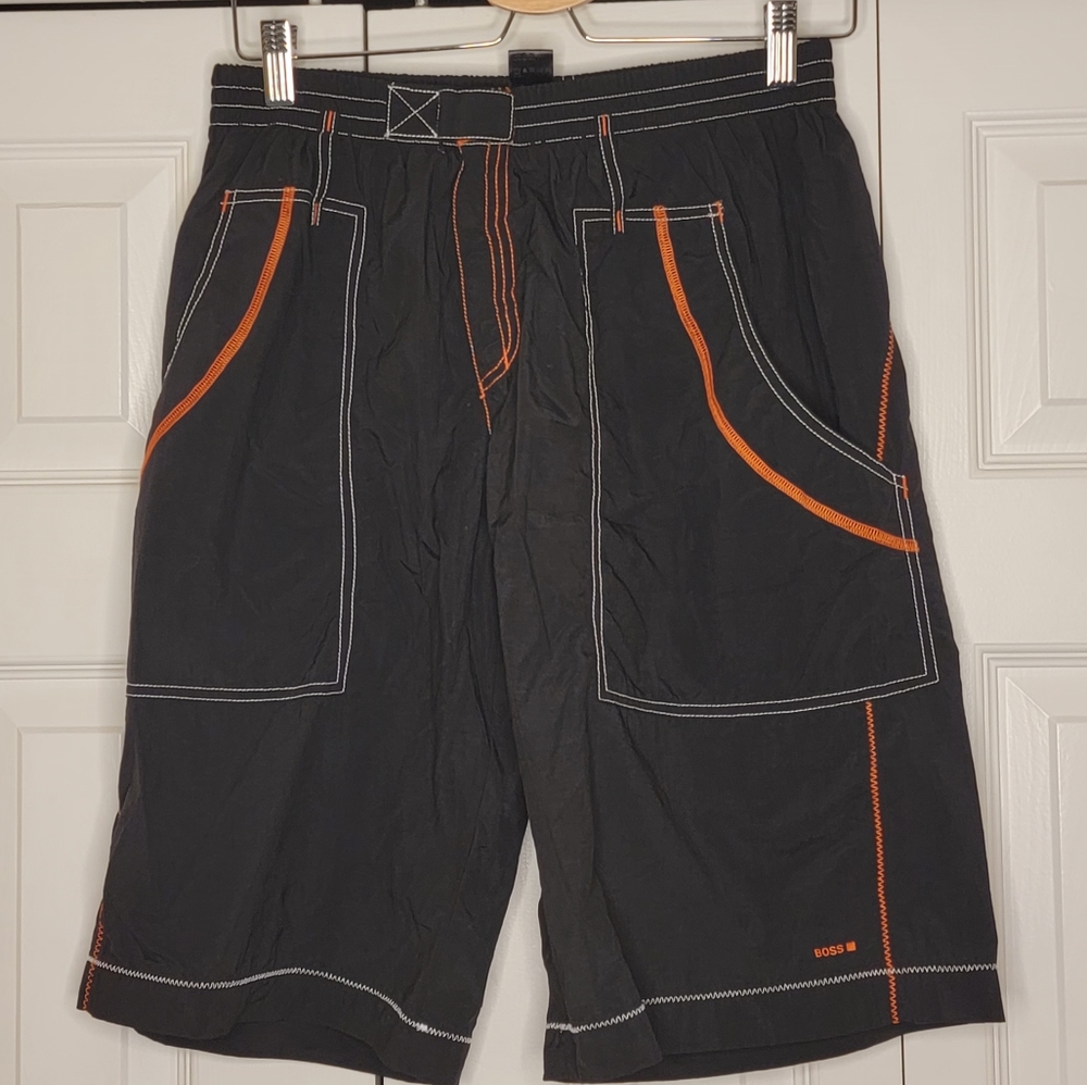 Boss men's swimming shorts with skeleton